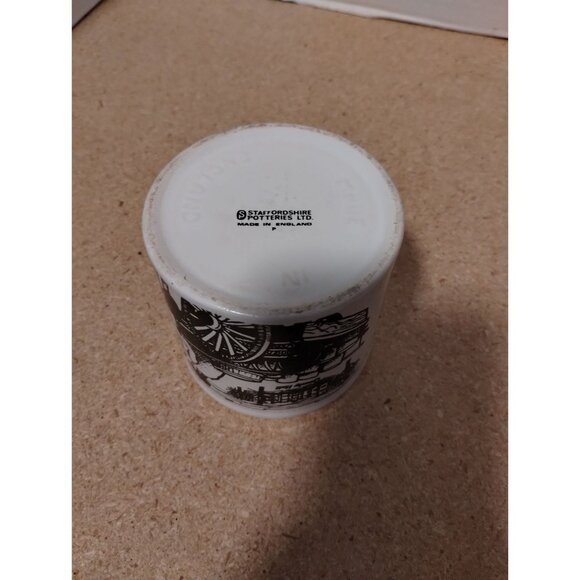 Crowson's Blue Tilton The King of Cheese Staffordshire Potteries Made in England - Picture 6 of 6